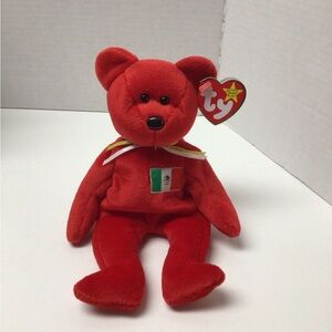 Ty Beanie Baby Retired Osito 1999 Mexico Bear